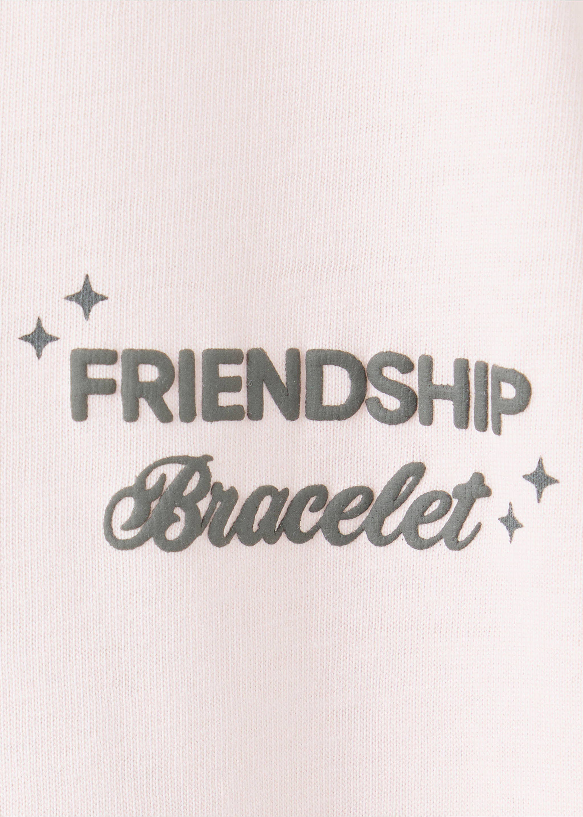 Printed cotton-blend t-shirt - Details of the article 8, Pink. Ref: 37013883-00.