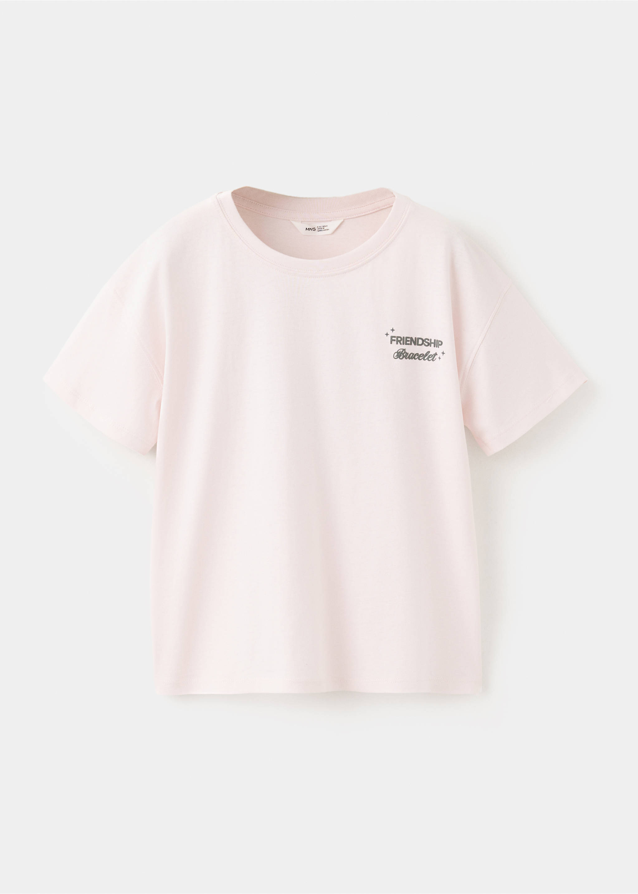 Printed cotton-blend t-shirt - Article without model, Pink. Ref: 37013883-00.
