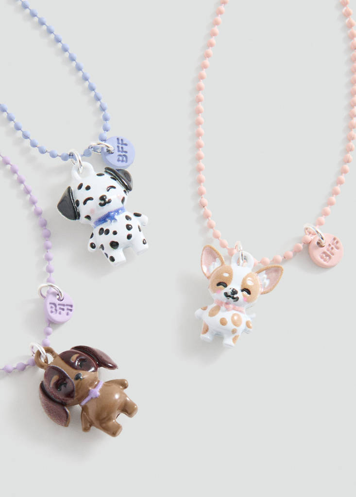 Pack of 3 Best Friends necklaces — Lilac