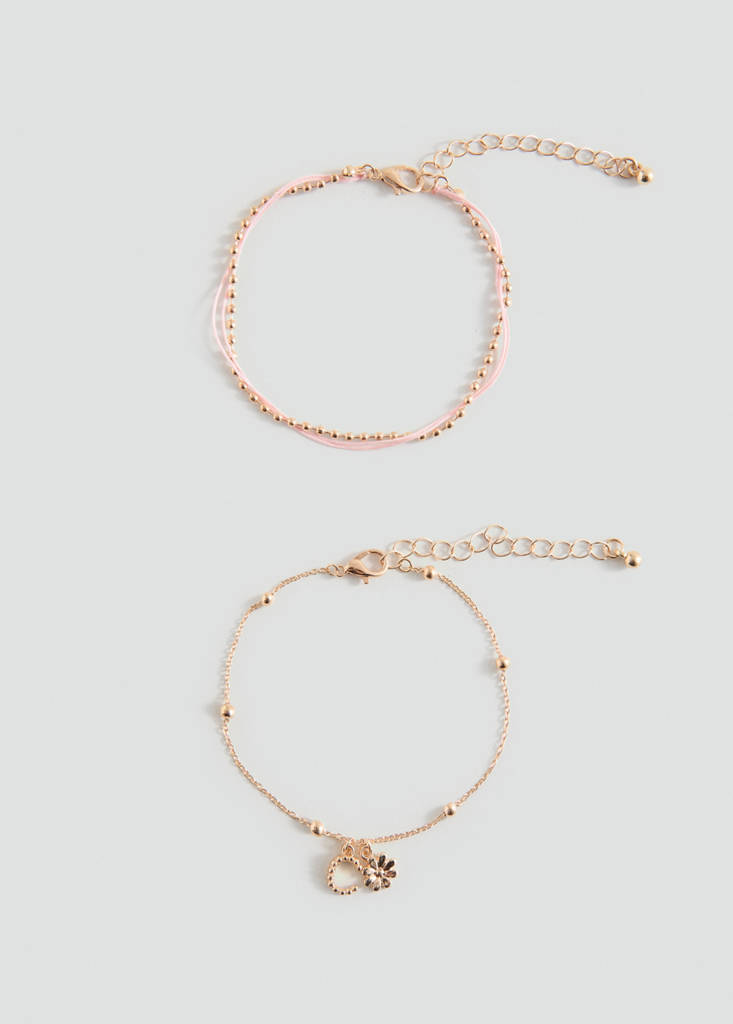 Pack of 2 combined bracelets — Gold