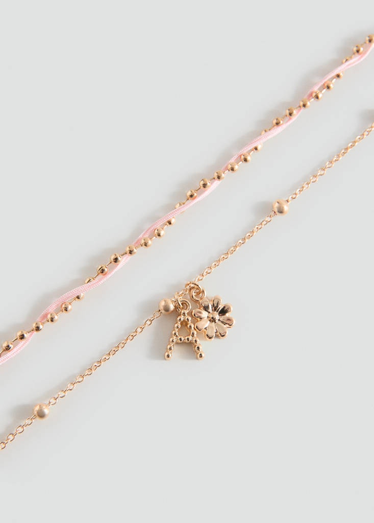 Pack of 2 combined bracelets — Gold