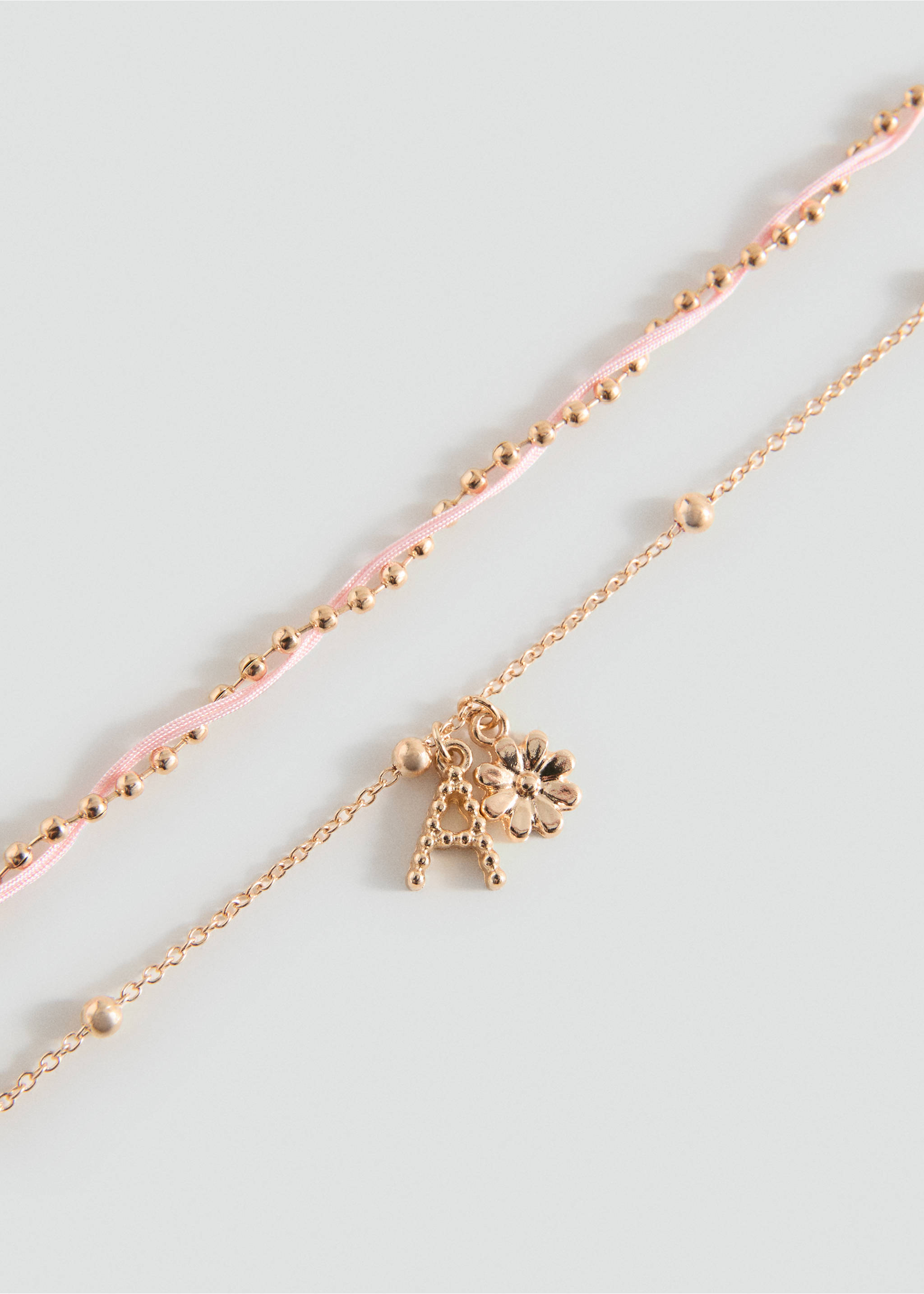 Pulsera letrasba - Plano medio, Oro. Ref: 37013888-00.