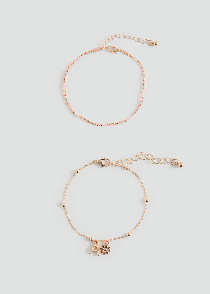 Pack of 2 combined bracelets — Gold