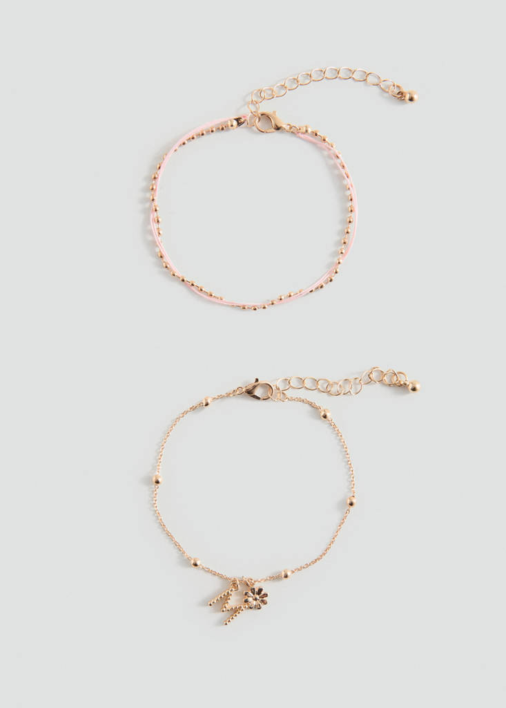 Pack of 2 combined bracelets — Gold