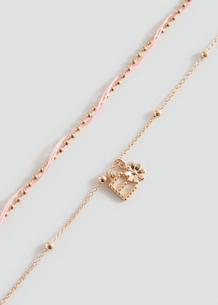 Pack of 2 combined bracelets — Gold