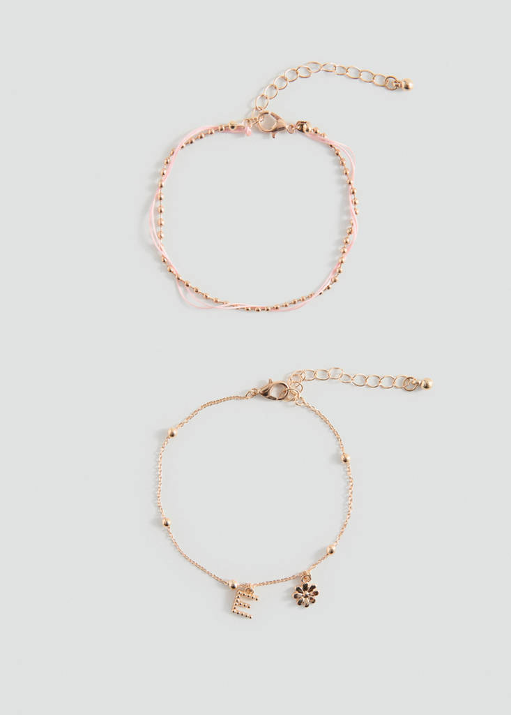 Pack of 2 combined bracelets — Gold