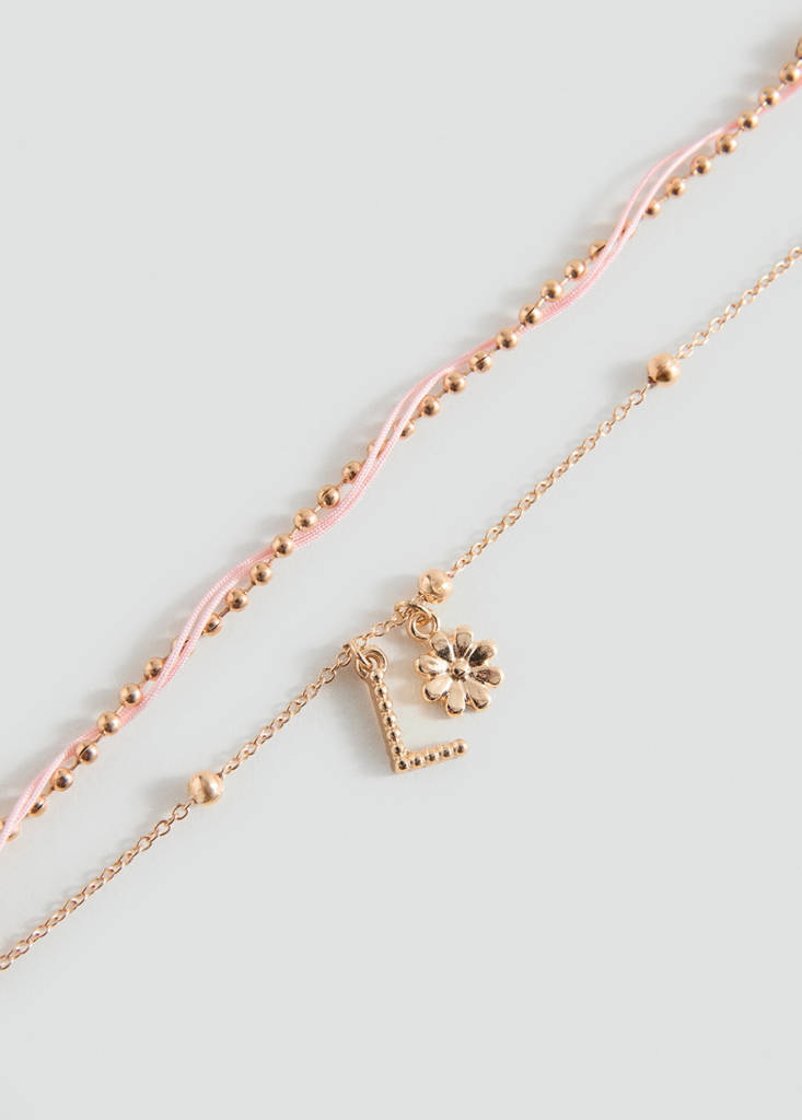 Pack of 2 combined bracelets — Gold