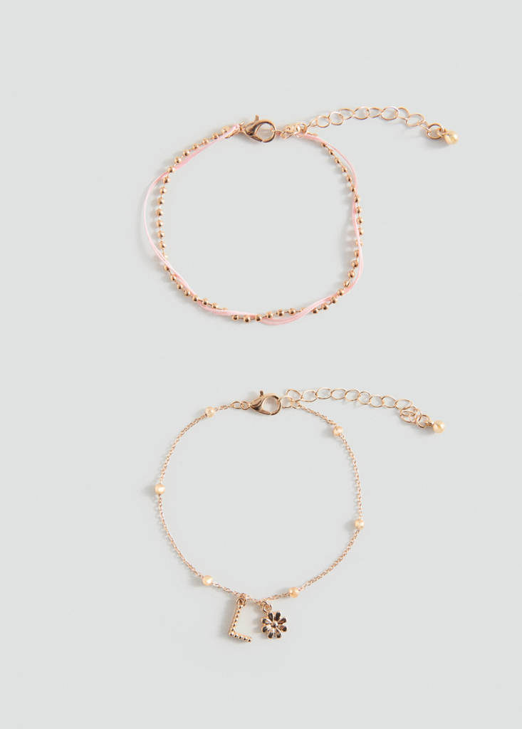 Pack of 2 combined bracelets — Gold