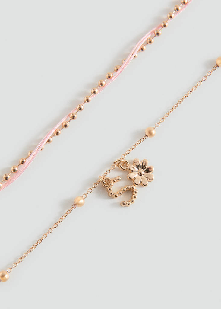 Pack of 2 combined bracelets — Gold