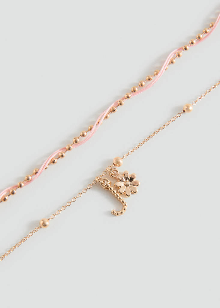 Pack of 2 combined bracelets — Gold