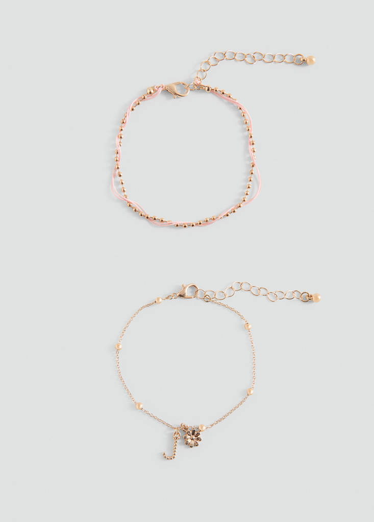 Pack of 2 combined bracelets — Gold