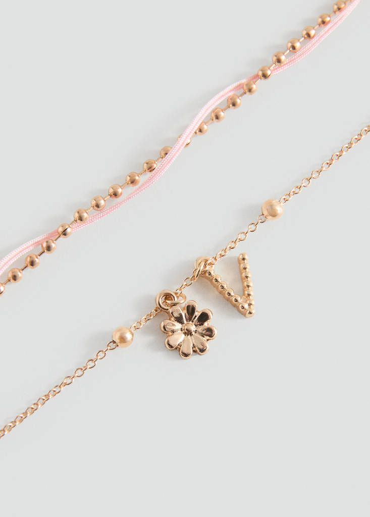 Pack of 2 combined bracelets — Gold