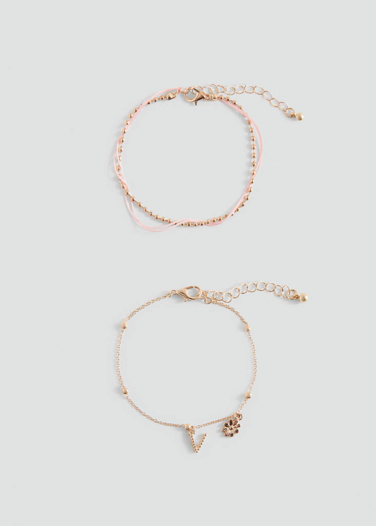 Pack of 2 combined bracelets — Gold