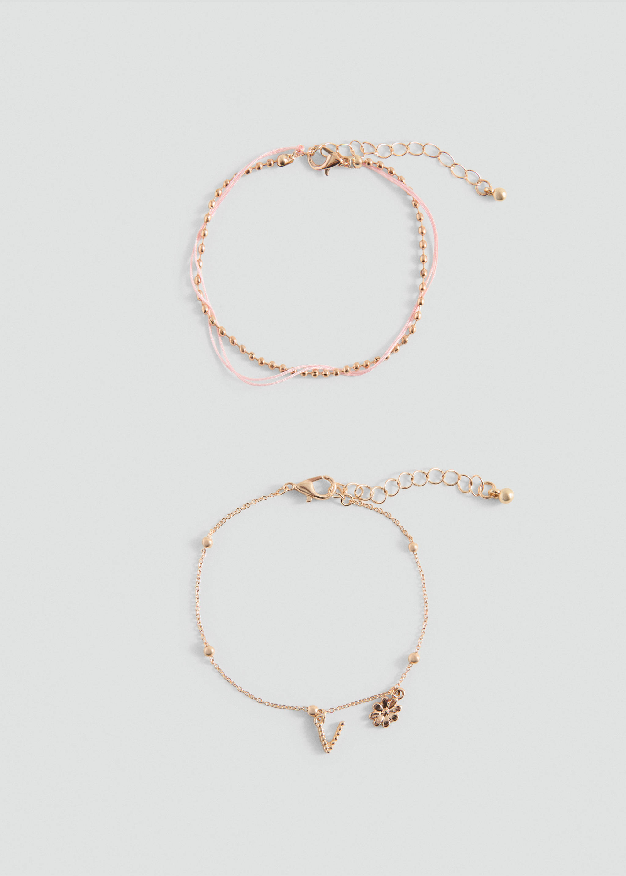 Pack of 2 combined bracelets - Article without model, Gold. Ref: 37013894-00.