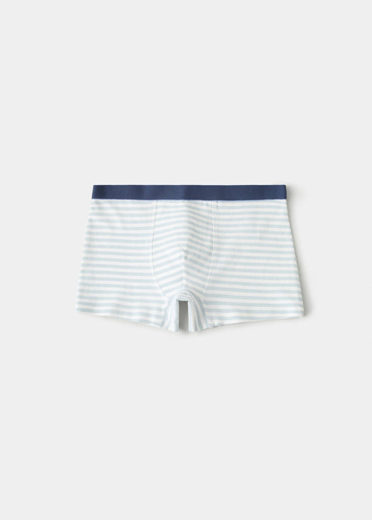 Pack of 3 cotton combination briefs — Sky Blue