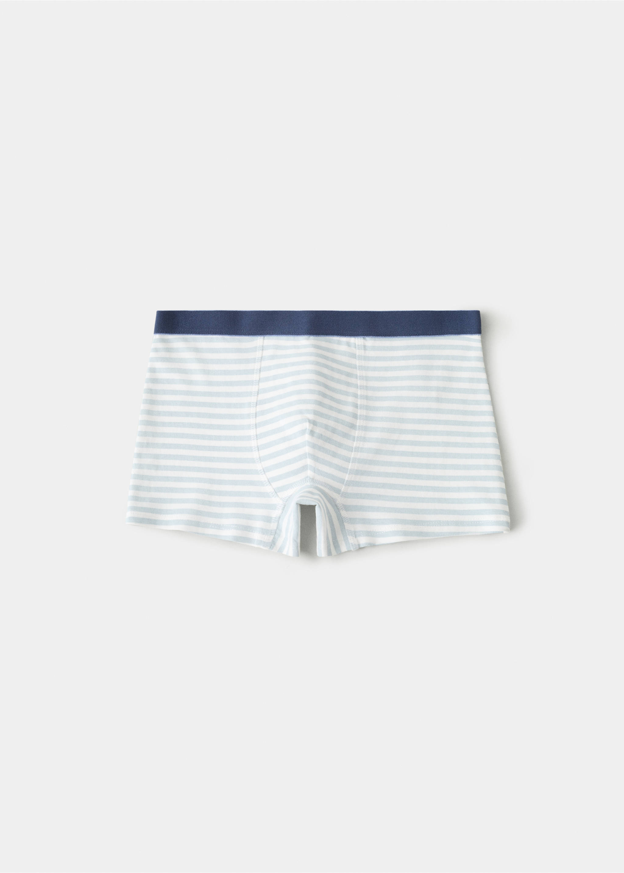 Lot 3 slips coton combinés - Verso de l’article, Bleu ciel. Ref: 37014069-00.