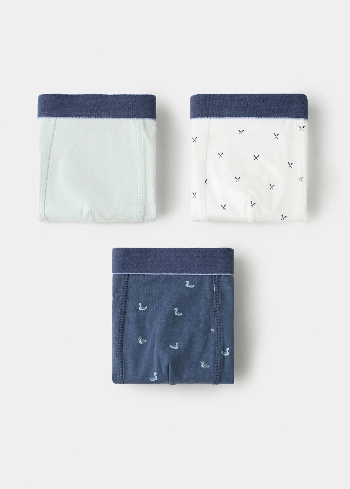 3-pack combined briefs — Aqua Green