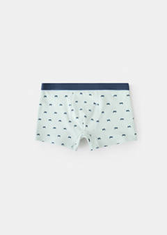 3-pack combined briefs — Aqua Green 4