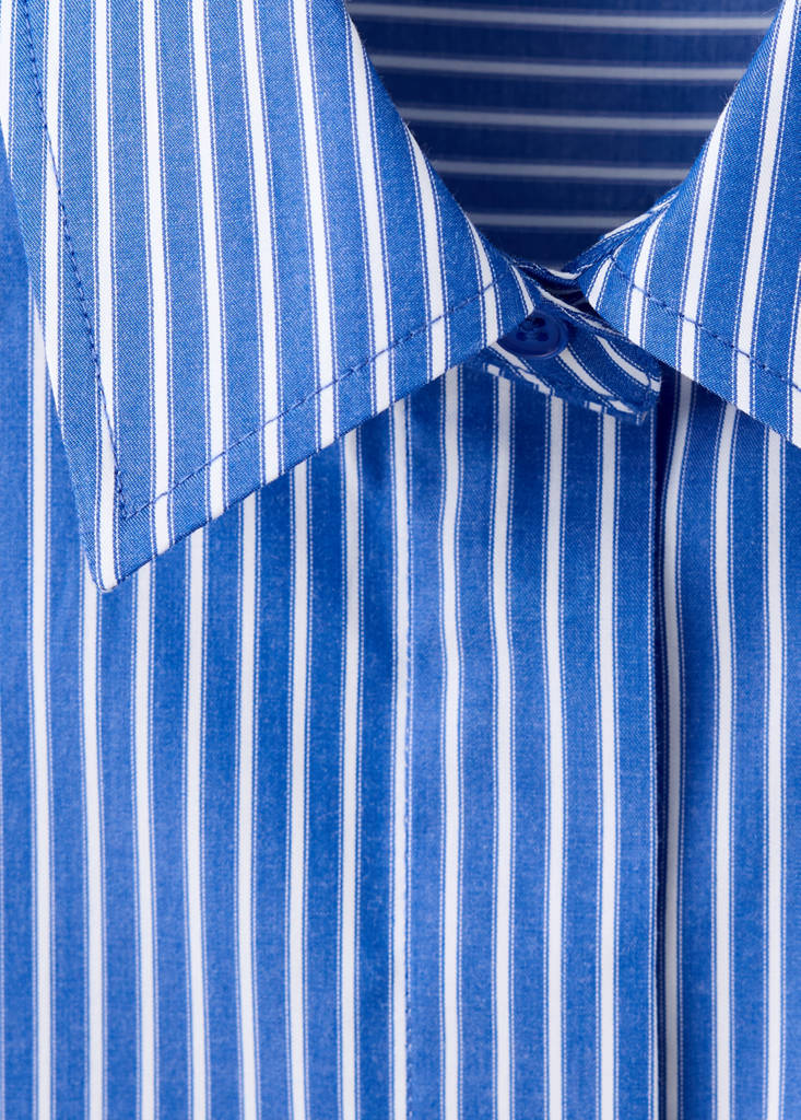 Pocket striped shirt — Blue