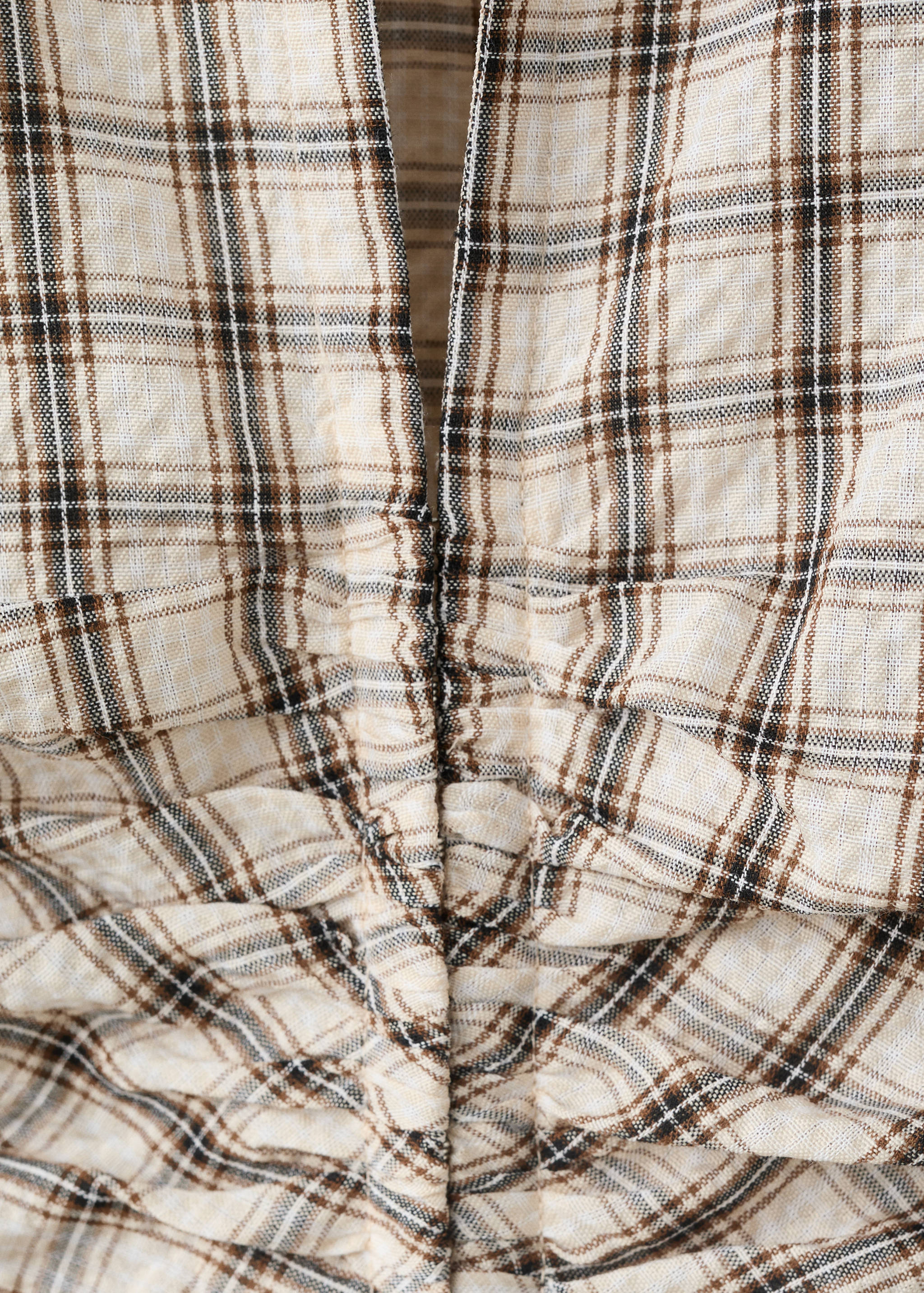 Camisa cuello pico fruncido - Detalle del artículo 0