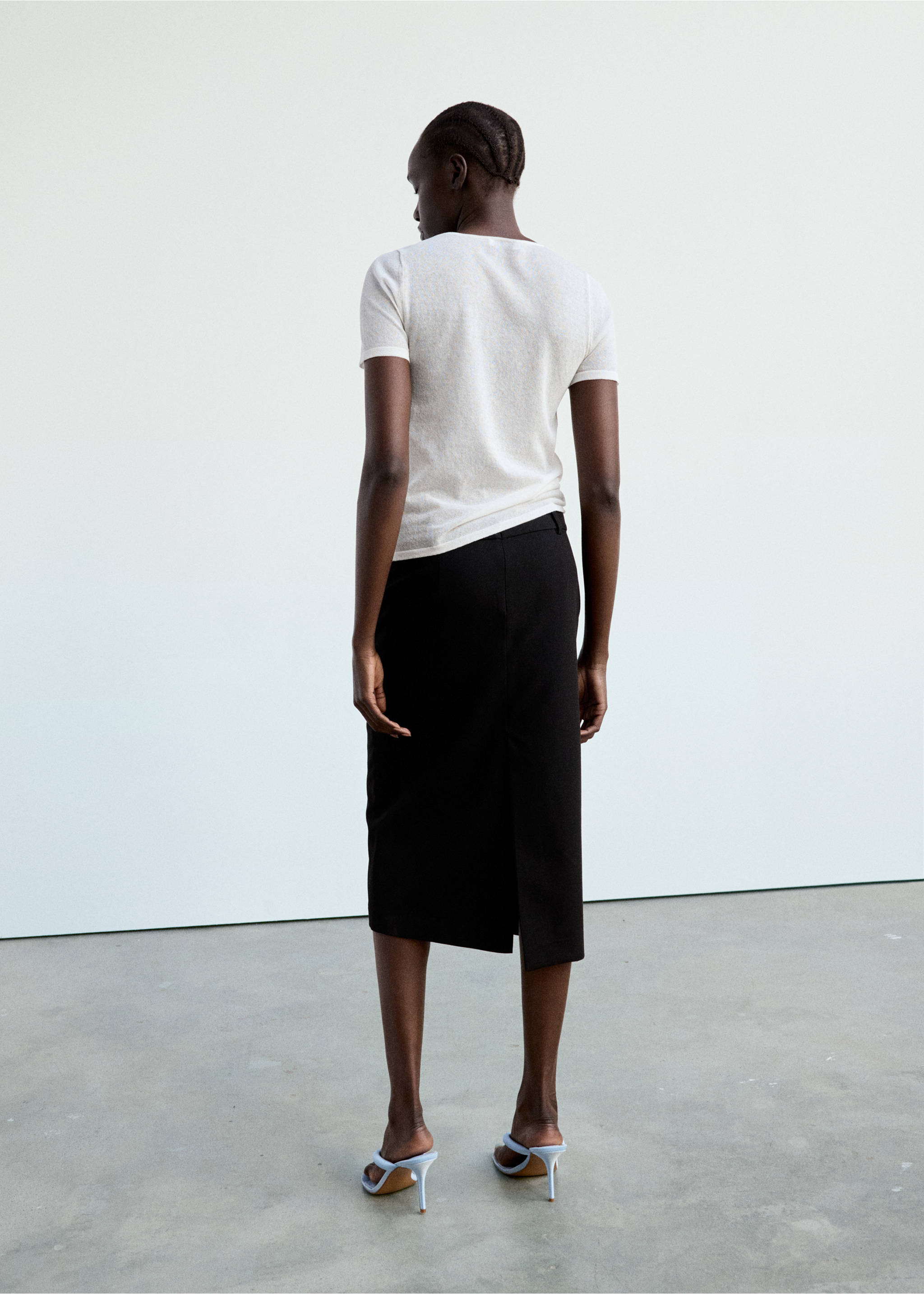 Sweater laye - Reverse of the article, White. Ref: 37014078-00.