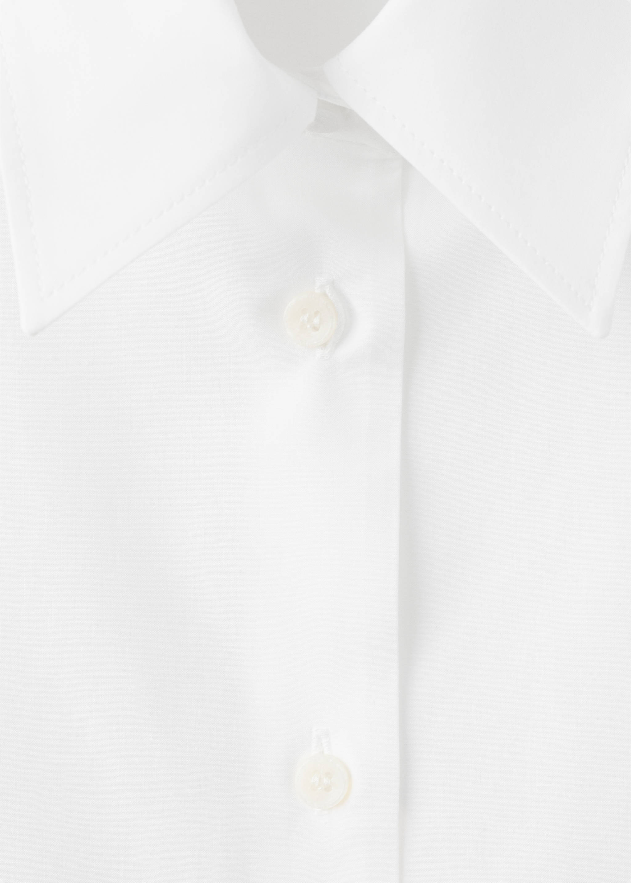 Camisa recta mezcla algodón y lyocell - Detalle del artículo 8