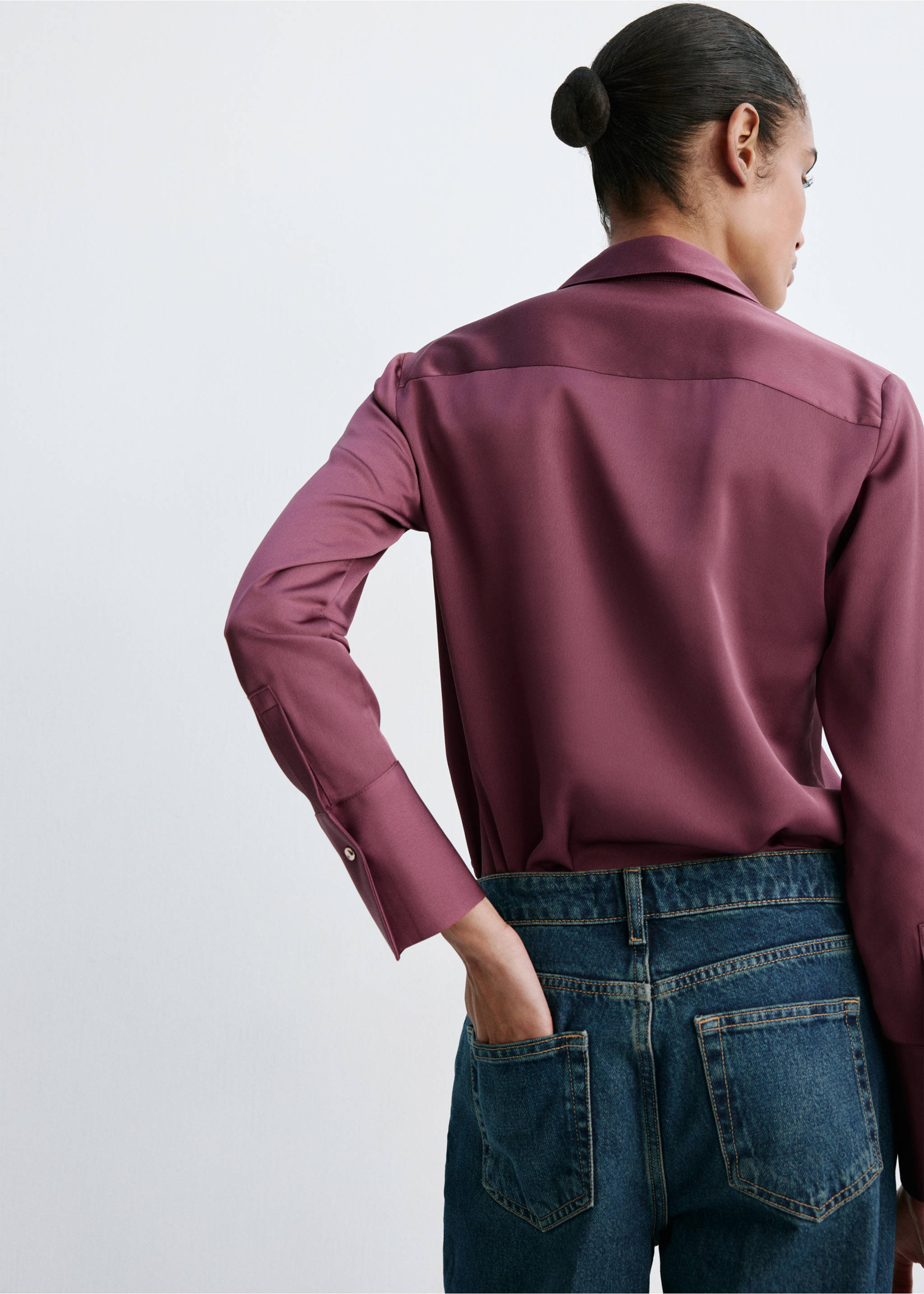 Chemise ideale - Verso de l’article, Prune. Ref: 37014081-00.