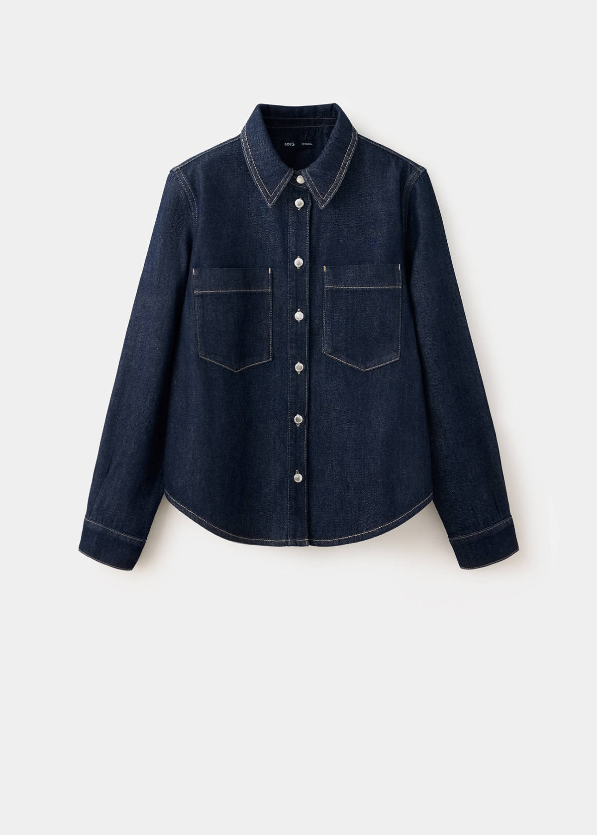 Denim shirt with pockets — Open Blue