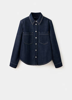 Denim shirt with pockets — Open Blue 5