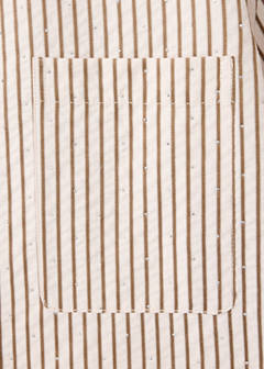 Striped shirt with strass — Brown 8