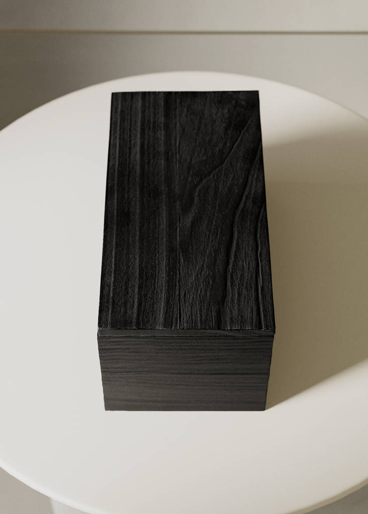 Mango wood box — Black
