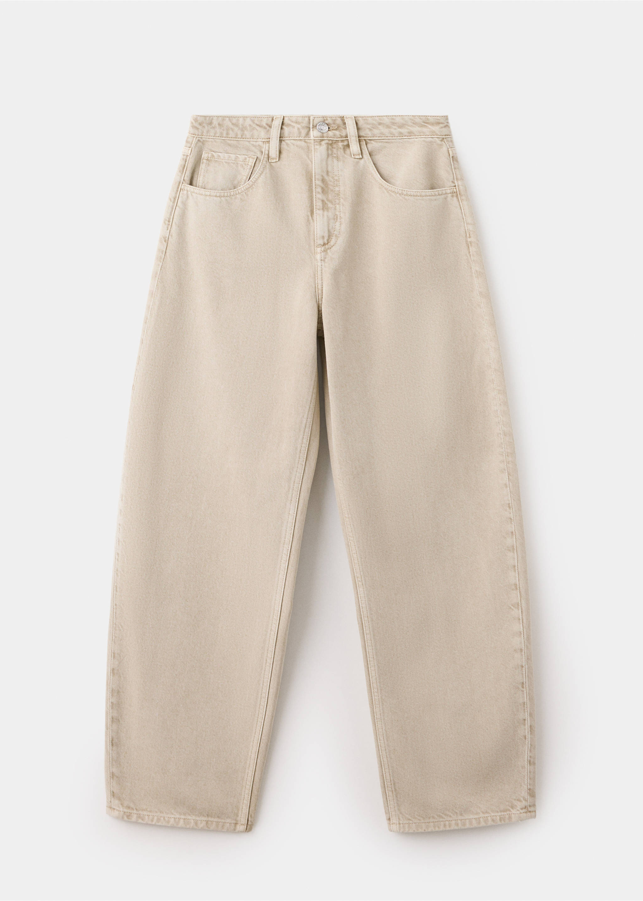 High-rise balloon jeans - Article without model, Sand. Ref: 37014096-00.
