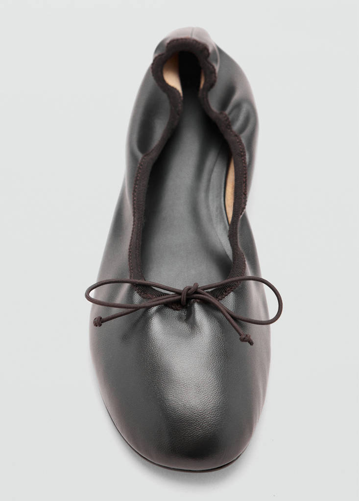 Ballet pump with elastic bow - thumbnail 4