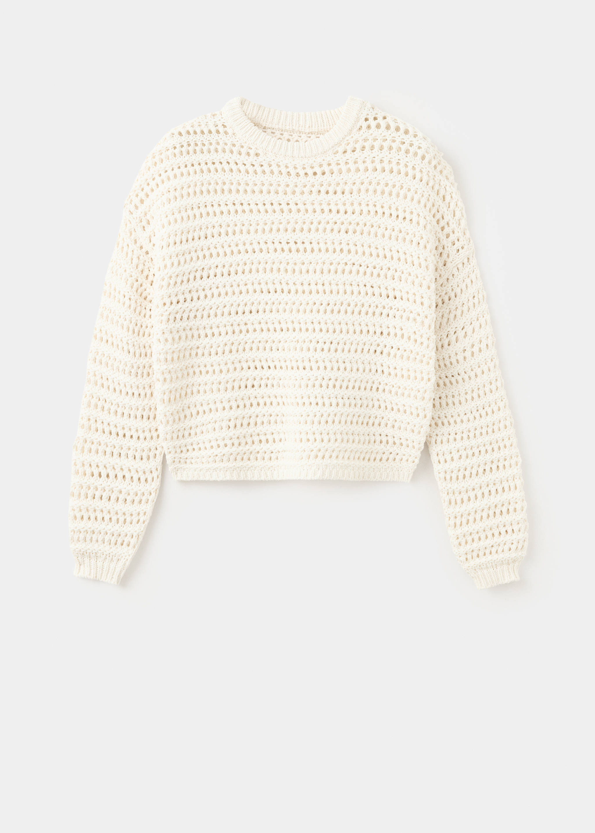 Long-sleeved crochet sweater - Article without model