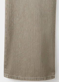 Wide leg striped jeans — Khaki 7