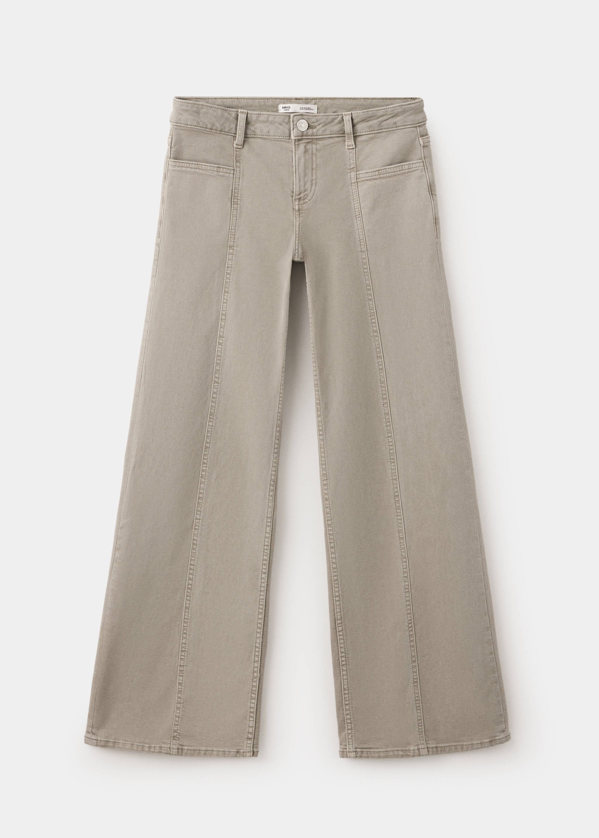 Jeans wide leg costuras decorativas - Artículo sin modelo