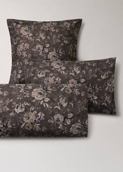 Floral-print pillow case 45x110cm — Brown 4