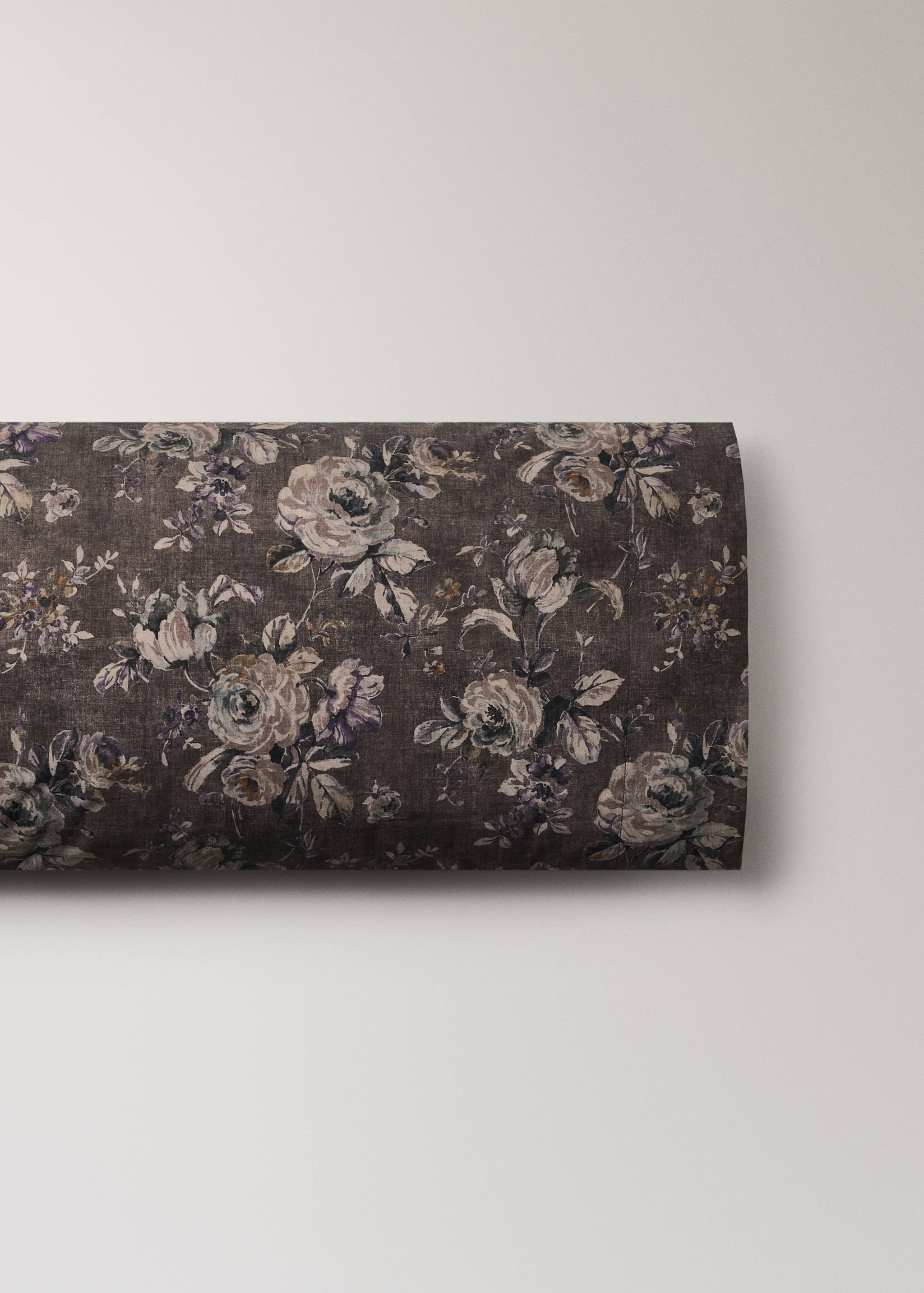 Floral-print pillow case 45x110cm - Article without model