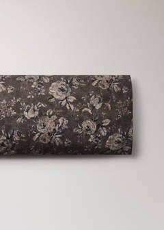 Floral-print pillow case 45x110cm — Brown 5