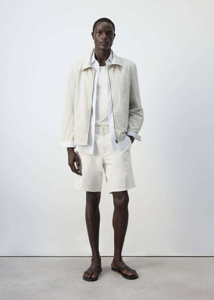 Water-repellent jacket with pockets — Beige