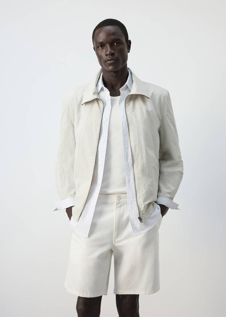 Water-repellent jacket with pockets — Beige