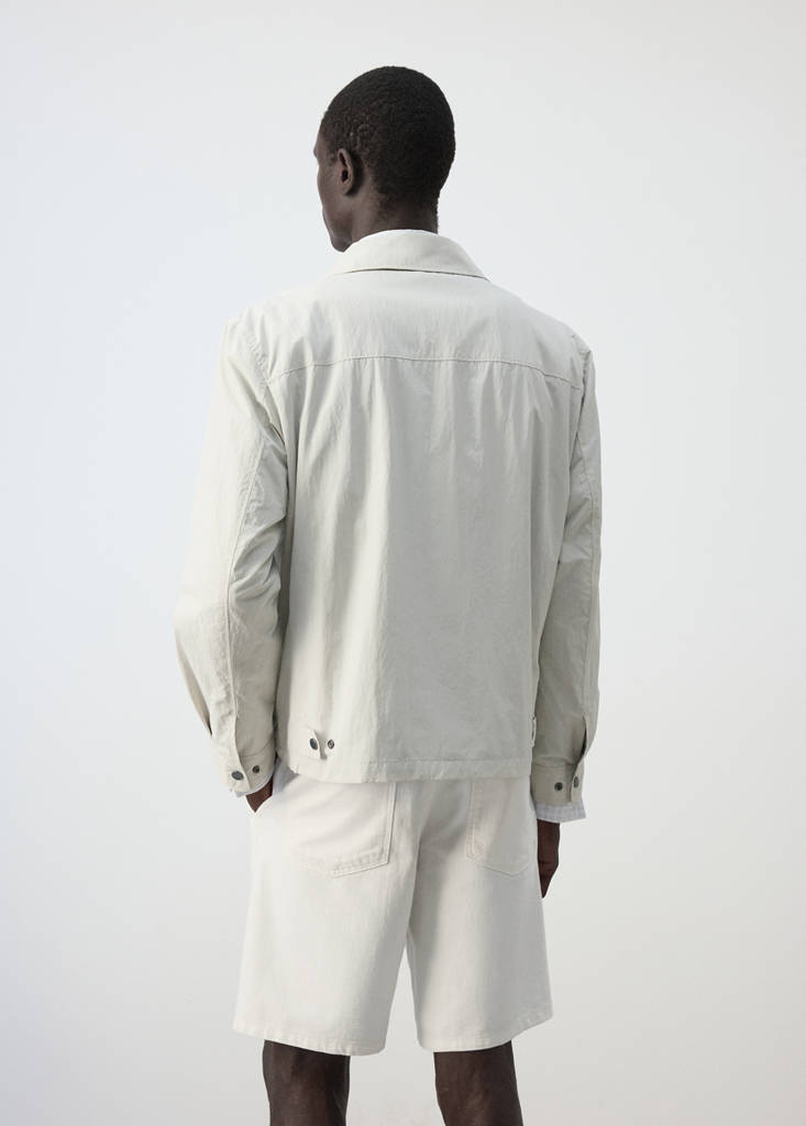 Water-repellent jacket with pockets — Beige
