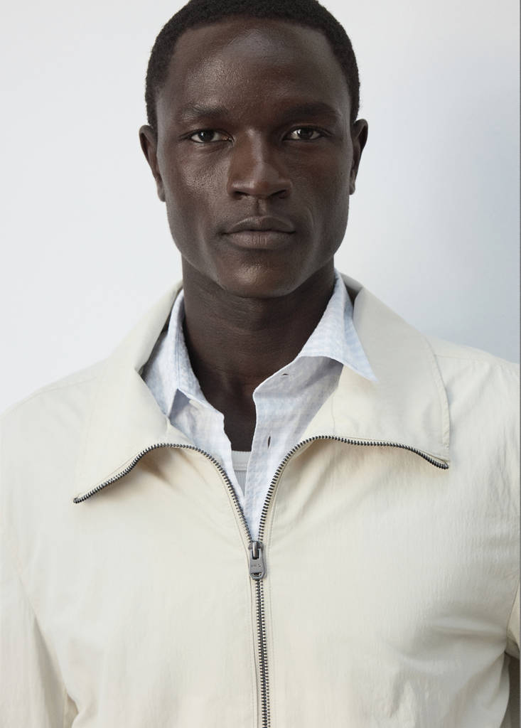Water-repellent jacket with pockets — Beige