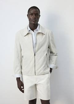 Water-repellent jacket with pockets — Beige 6