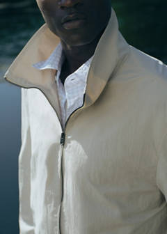 Water-repellent jacket with pockets — Beige 8