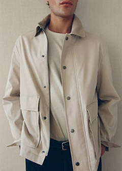 Water-repellent cotton-blend jacket — Beige 6