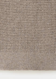 Knitted sweater with perkins neck — Medium Brown 6