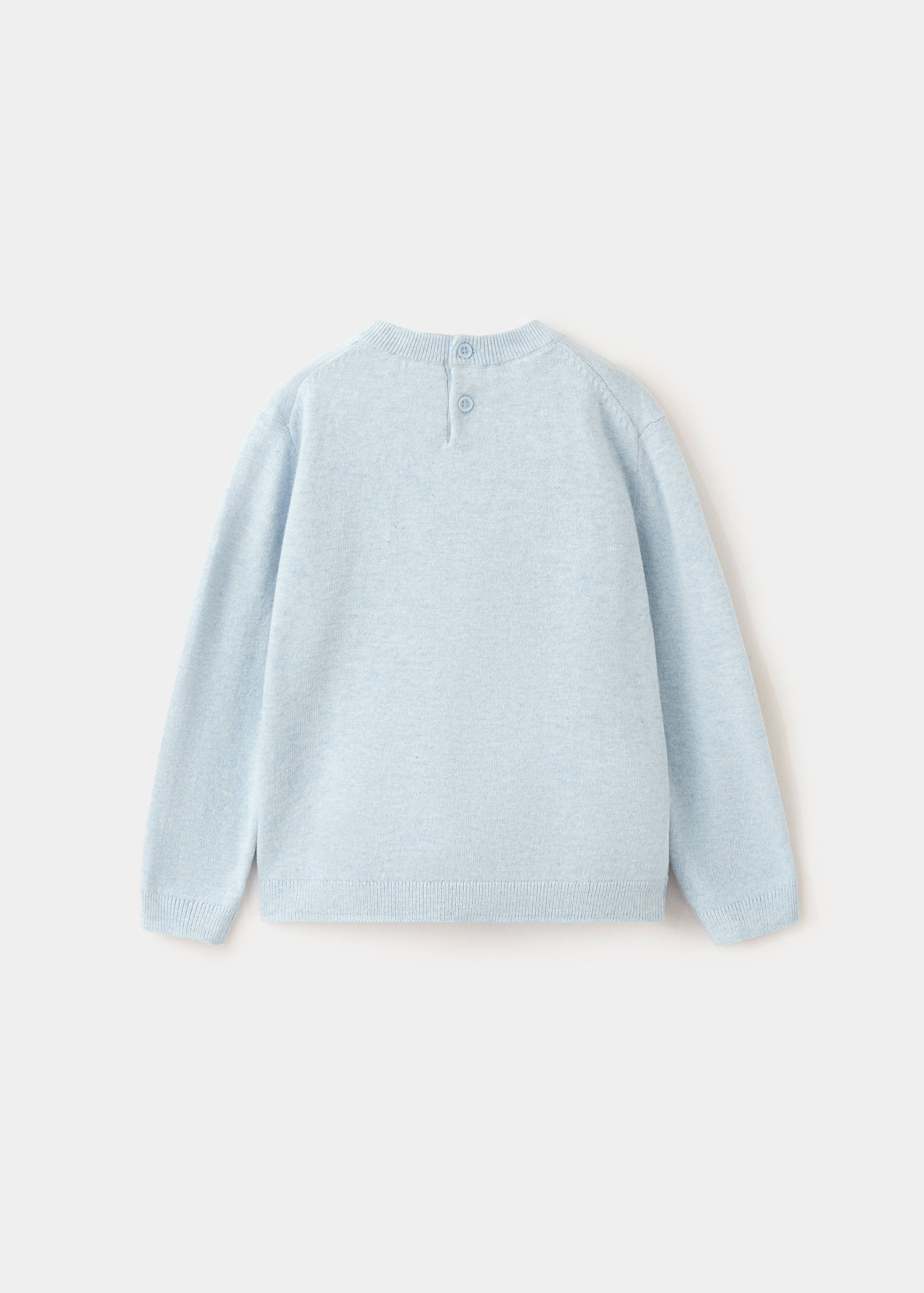 Medium-knit cotton sweater - Reverse of the article
