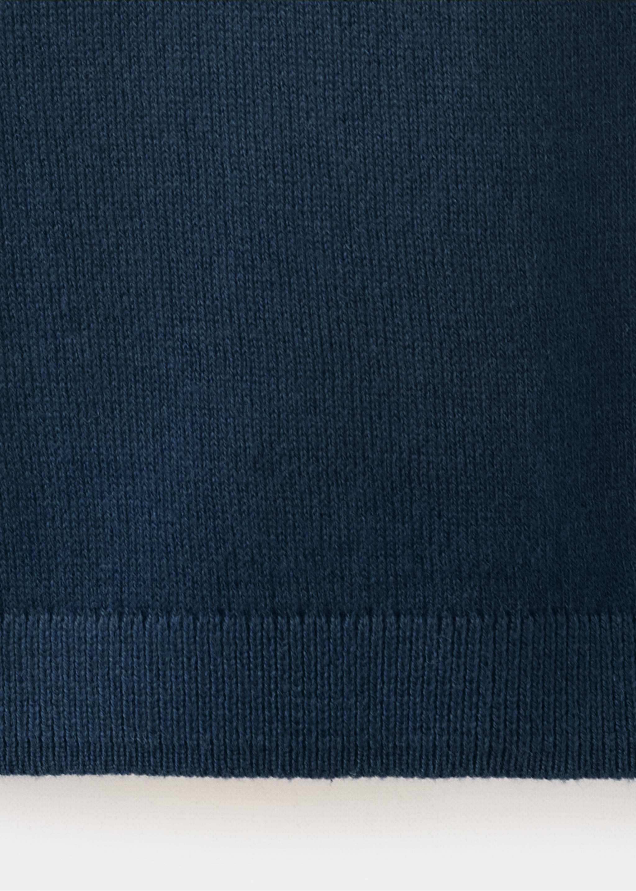 Medium-knit cotton sweater - Details of the article 0, Dark Navy. Ref: 37014408-00.