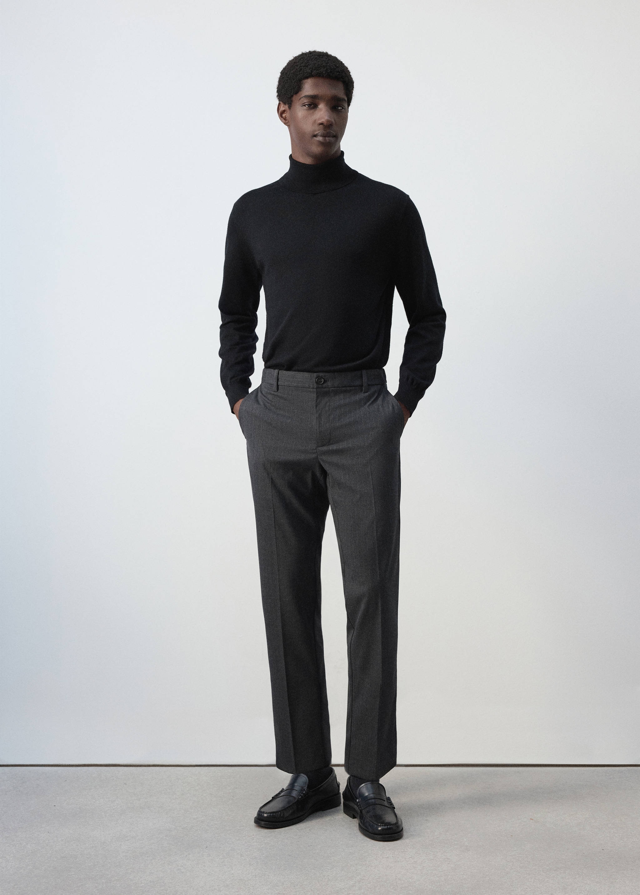 Bologna cropped slim-fit trousers - General plane
